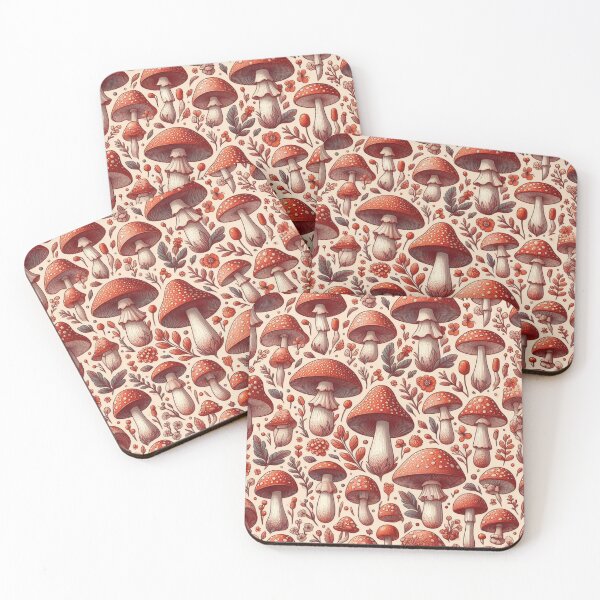 Item preview, Tiny Mushrooms & Petite Blooms Fabric Whimsy designed and sold by Rui Fernandes.