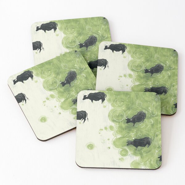 Item preview,  Buffaloes in the rain designed and sold by PricklyPeanut.