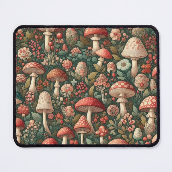 Item preview, Tiny Mushrooms & Petite Blooms Fabric Whimsy designed and sold by Rui Fernandes.