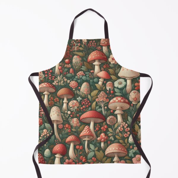 Item preview, Tiny Mushrooms & Petite Blooms Fabric Whimsy designed and sold by Rui Fernandes.