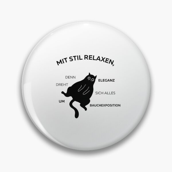 Artikelvorschau, Mit Stil relaxen, denn Eleganz dreht sich alles um Bauchexposition - Cute Black Cat Design entworfen und verkauft von RM-Journey.