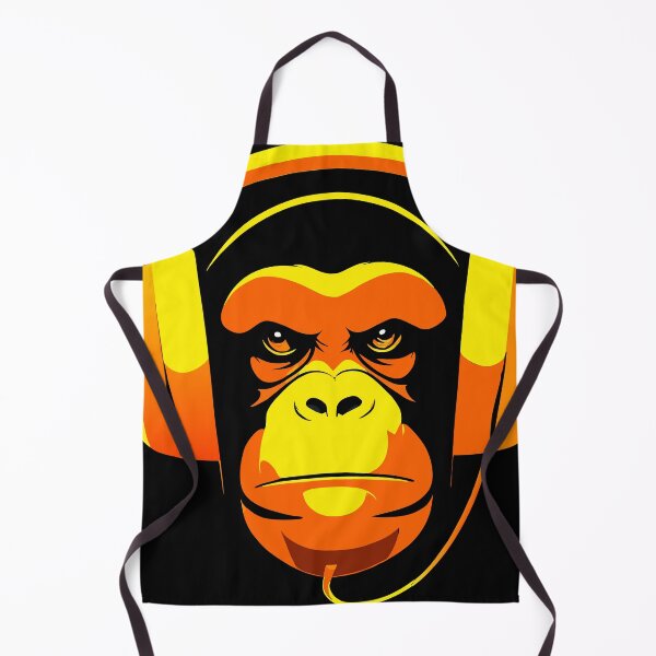 Item preview, monkey with golden headphones designed and sold by DesingRuiz.