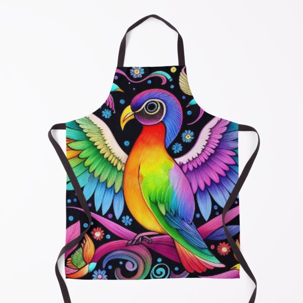 Item preview, Beautiful Colorful Bird and Flowers  designed and sold by TheDarkWardrobe.