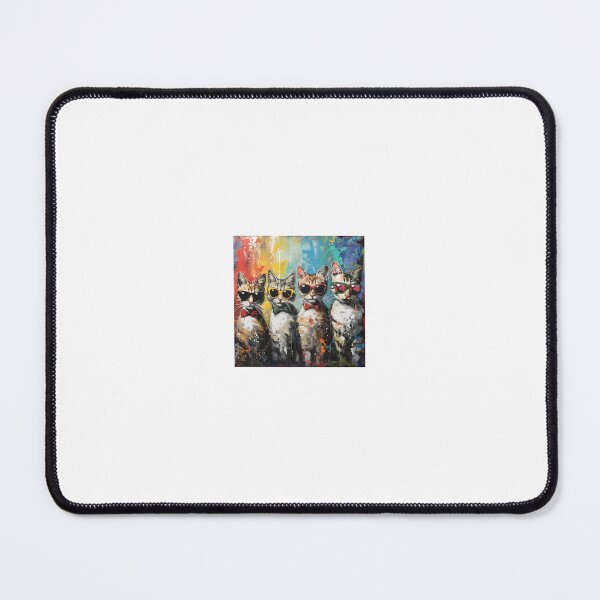 Item preview, cool cats gang with sunglasses designed and sold by RaveAnimals.