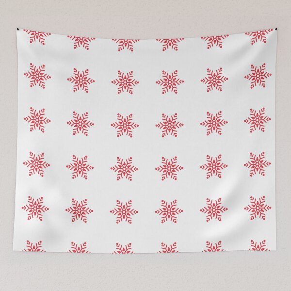Item preview, White Red Stylized Maple-Inspired Festive Cheerful Cozy Ottawa Pattern designed and sold by PenguinForests.