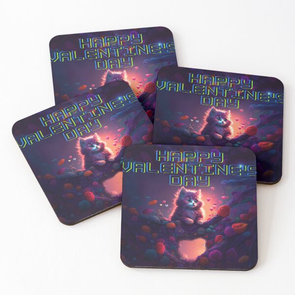 Item preview, Valentine's Day Greetings: Kitty on the Rock with Flowers Digital Art designed and sold by WASABIgreen.