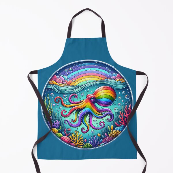 Item preview, Rainbow Octopus designed and sold by FrostyFrisby.