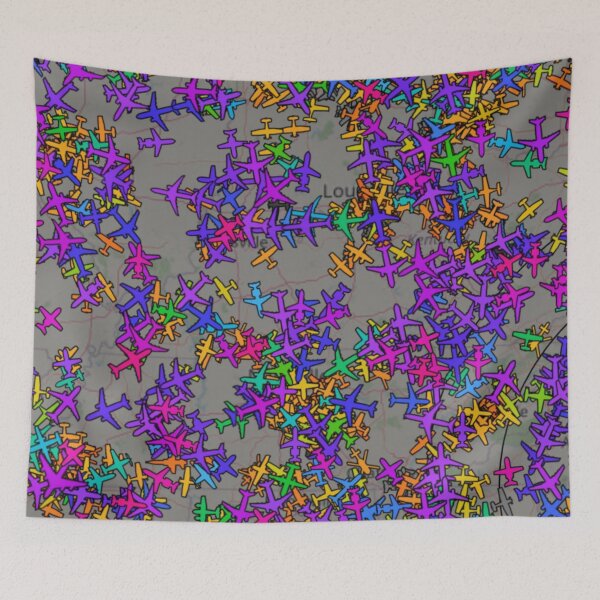 Item preview, Airplanes on Radar - Actual air traffic over the Southeastern US designed and sold by shutterrudder.