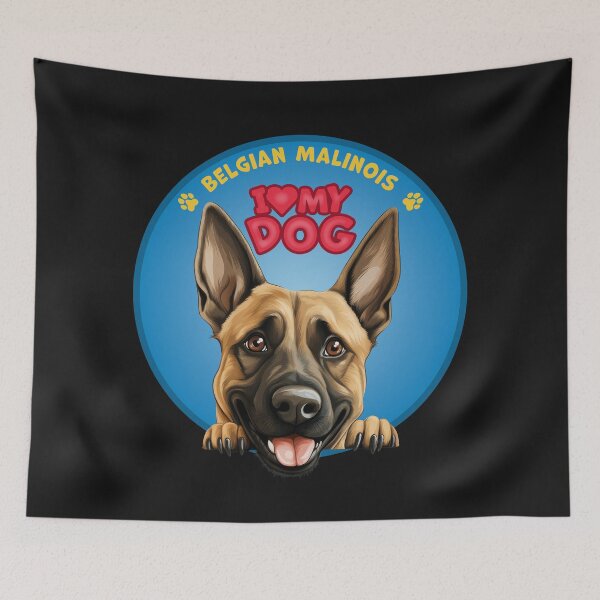 Item preview, I Love my dog Belgian Malinois designed and sold by SerhiiArt.