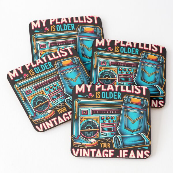 Item preview, "Retro Beats vs. Vintage Threads Funny Gifts designed and sold by DiySystem.