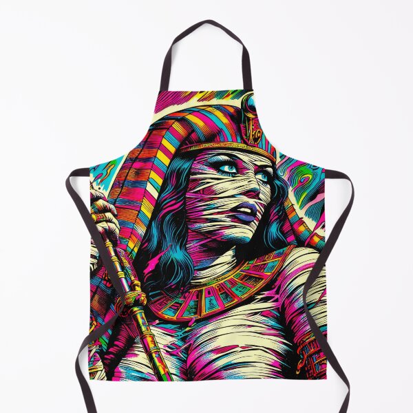 Item preview, Trippy Psychedelic Pharaoh Mummy Girl designed and sold by AIPixelMaster.