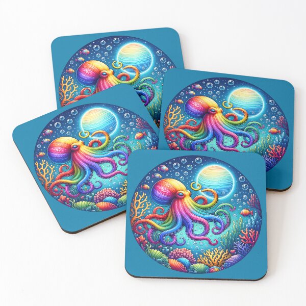 Item preview, Rainbow Octopus designed and sold by FrostyFrisby.