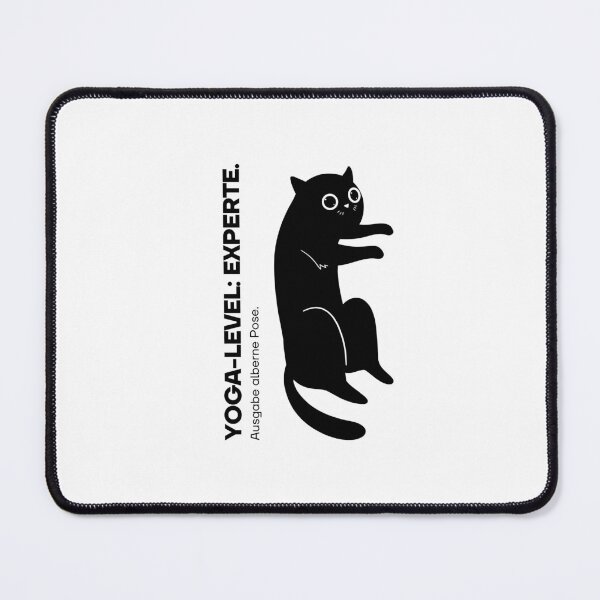 Item preview, Yoga-Level: Experte. Ausgabe alberne Pose | Silly Pose Black Cat Design designed and sold by RM-Journey.