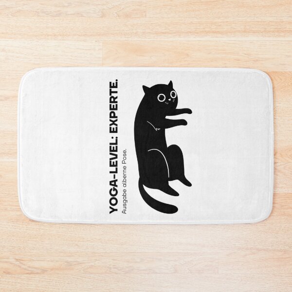 Item preview, Yoga-Level: Experte. Ausgabe alberne Pose | Silly Pose Black Cat Design designed and sold by RM-Journey.