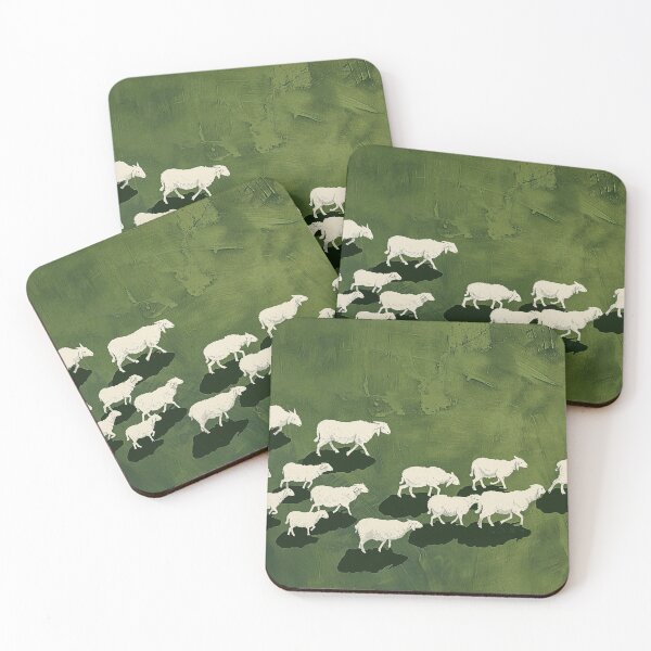 Item preview, Sheep in grass designed and sold by PricklyPeanut.