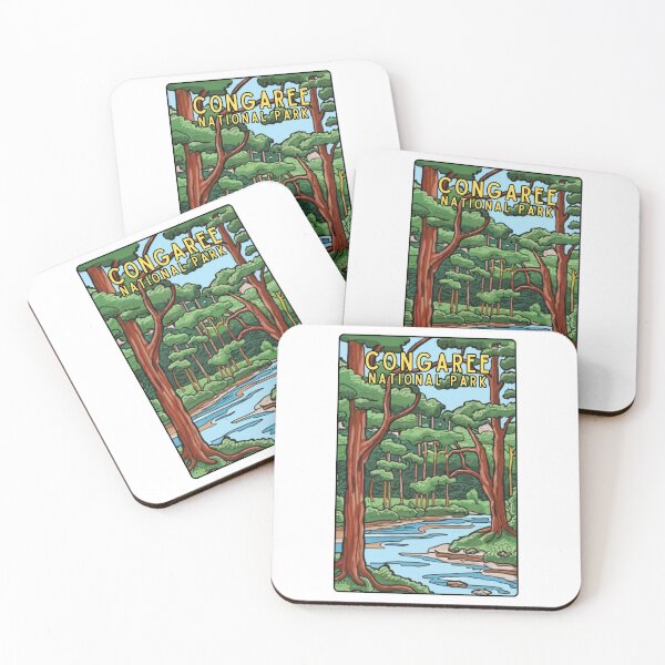Item preview, Congaree National Park Illustration designed and sold by WatercolorWilds.