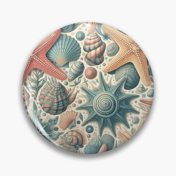 Item preview, Tiny Seastars & Petite Shells Fabric Seaside Bliss designed and sold by Rui Fernandes.