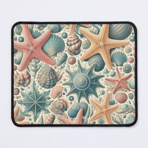 Item preview, Tiny Seastars & Petite Shells Fabric Seaside Bliss designed and sold by Rui Fernandes.