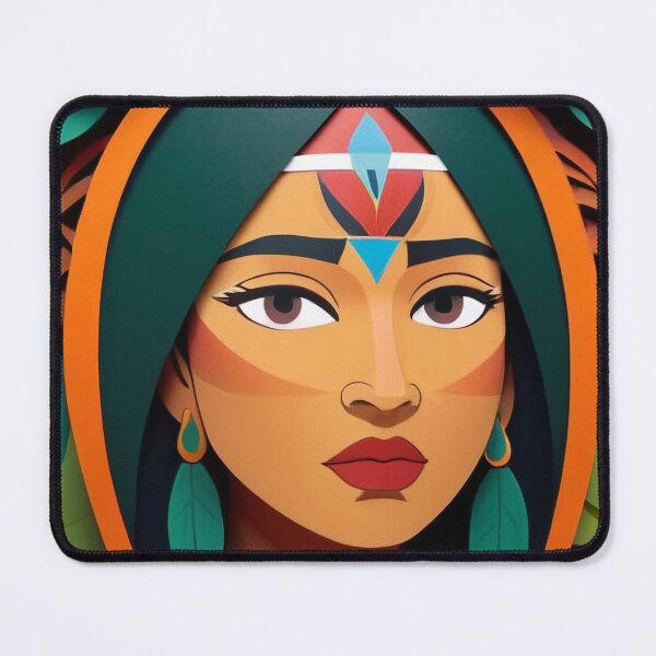 Item preview, Indigenous woman warrior  designed and sold by xamavick.