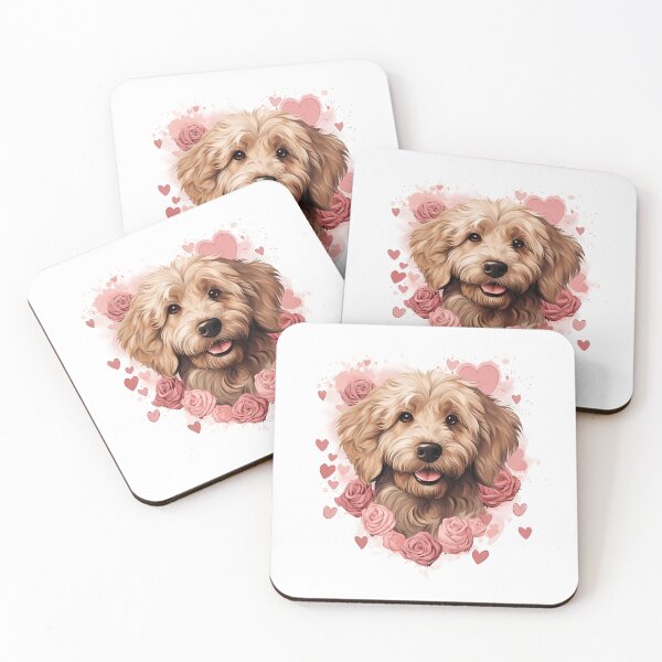 Item preview, Valentines GoldenDoodle designed and sold by RetroPrints.