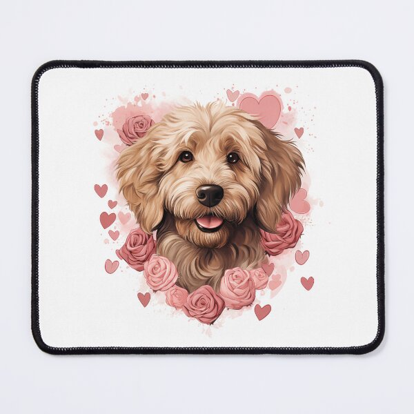 Item preview, Valentines GoldenDoodle designed and sold by RetroPrints.
