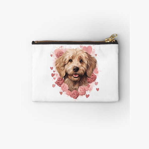 Item preview, Valentines GoldenDoodle designed and sold by RetroPrints.