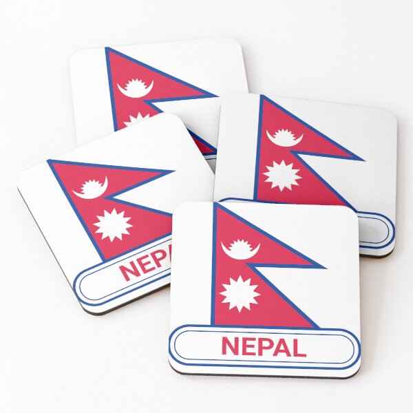 Item preview, Nepal Country Badge - Nepal Flag designed and sold by chrisrivait.