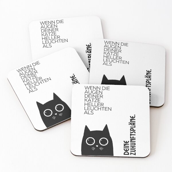Artikelvorschau, Wenn die Augen deiner Katze heller leuchten als deine Zukunftspläne – Black Cat Design entworfen und verkauft von RM-Journey.