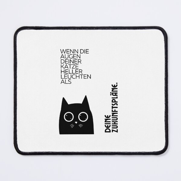 Item preview, Wenn die Augen deiner Katze heller leuchten als deine Zukunftspläne-  Black Cat Design designed and sold by RM-Journey.