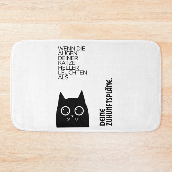Item preview, Wenn die Augen deiner Katze heller leuchten als deine Zukunftspläne-  Black Cat Design designed and sold by RM-Journey.
