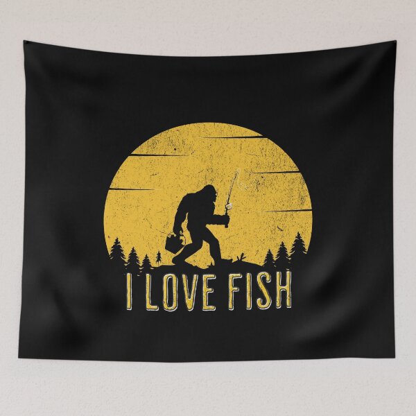 Item preview, Bigfoot Fishing designed and sold by ChromaticBlend.