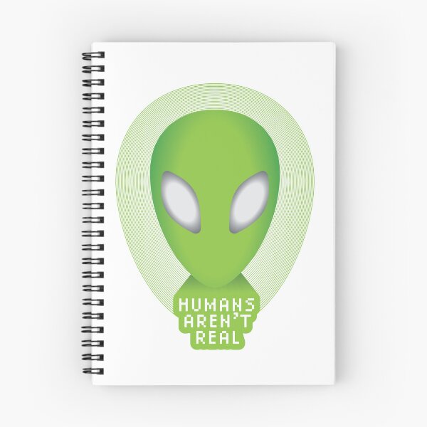 Item preview, Humans Aren't Real - Trippy Green Alien designed and sold by brainthought.