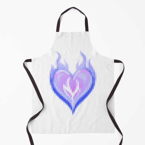 Item preview, Burning Blue/Pink Pastel Heart Pixelated designed and sold by ROSIE-47.