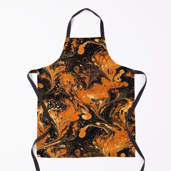 Item preview, Abstract Orange Liquid Texture Swirls Art. Seamless Pattern. designed and sold by GiveMeMood.