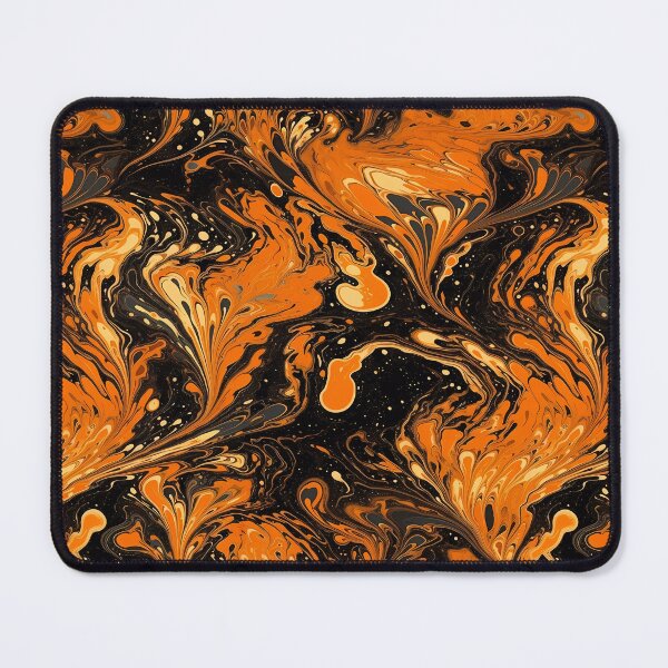 Item preview, Abstract Orange Liquid Texture Swirls Art. Seamless Pattern. designed and sold by GiveMeMood.