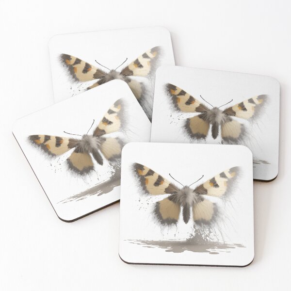 Item preview, Dusk Whispers: Cream & Grey Moth in Autumn's Embrace designed and sold by PencilPrincess.