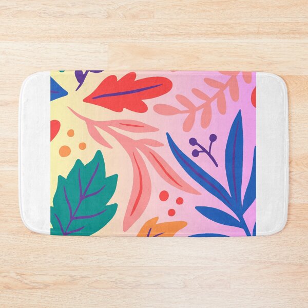 Item preview, Floral leaf abstract aesthetic pattern designed and sold by TheRightHonMP.