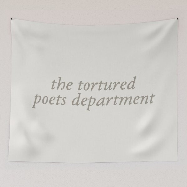 Item preview, the tortured poets department - greige text designed and sold by acciojoy.