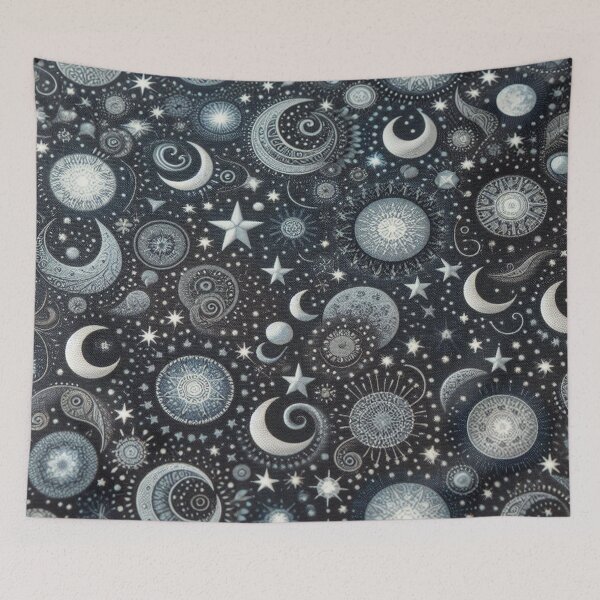 Item preview, Tiny Moons Fabric Dream designed and sold by Rui Fernandes.
