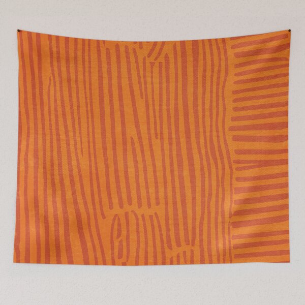 Item preview, Vintage Orange Zebra Pattern designed and sold by Diana377.