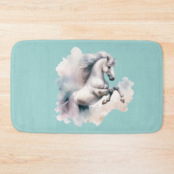 Item preview, White Horse Rearing Splash designed and sold by critterpatchusa.