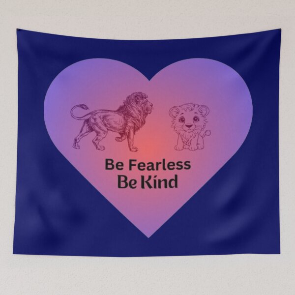 Item preview, Be Fearless, Be Kind designed and sold by MrBlueBubble.