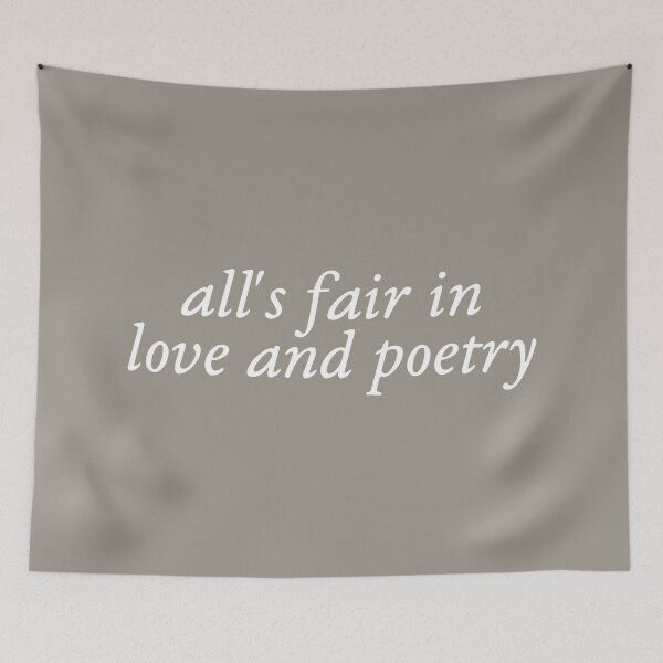 Item preview, all's fair in love and poetry TTPD - white text designed and sold by acciojoy.