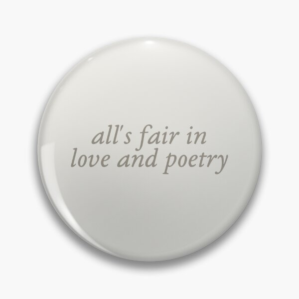 Item preview, all's fair in love and poetry TTPD - greige text designed and sold by acciojoy.