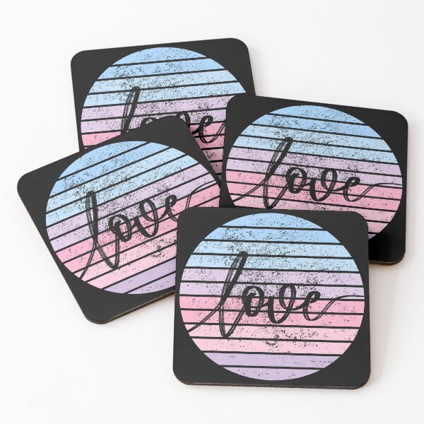 Item preview, Love pinkish purplish and bluish retro sunset designed and sold by EMMonovi.