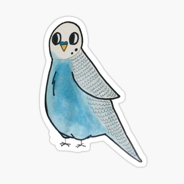 Item preview, Light Blue Budgie designed and sold by LipiChulau.