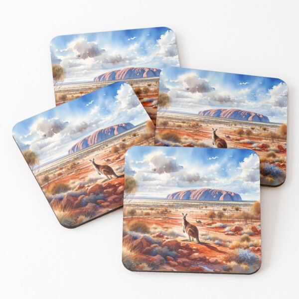 Item preview, Australian Outback in Watercolours designed and sold by Indigo-Alan.
