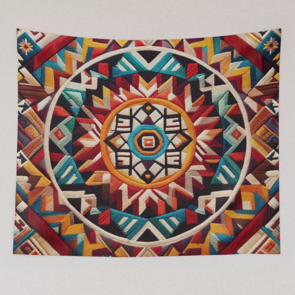 Item preview, Mayan Culture Fabric Tapestry designed and sold by Rui Fernandes.