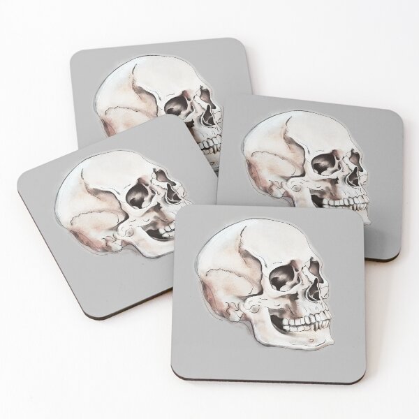 Item preview, Human Skull Drawing designed and sold by MaryGibsonArt.