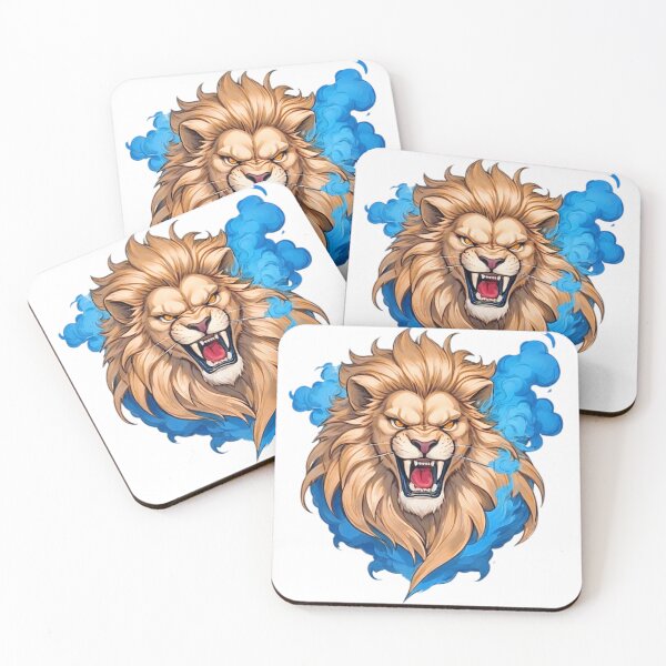 Item preview, Powerful lion in blue clouds designed and sold by AdrianoBarros.
